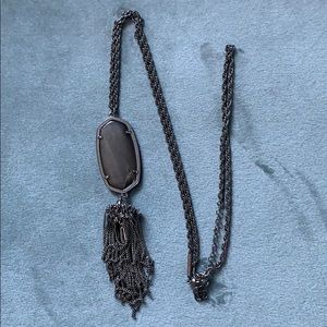 Kendra Scott black/grey rayne necklace